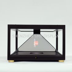 Tempered Glass 3D Holographic Showcase AC110V Sheet Metal 3d Hologram Display