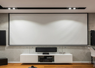 Matte White 100 Inch Projection Screen 4:3 Manual Projector Screen Pull Down Style