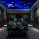 FCC PMMA Led Star Ceiling Panels Caviar Hotel Lobby For Cinema Roof