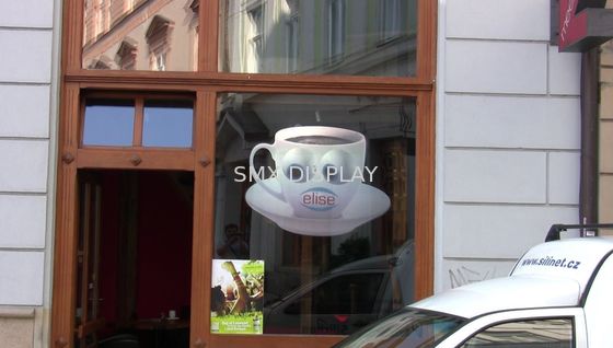 کیفیت فیلم صفحه نمایش هولوگرافیک 100 میلی متری شفاف پشت پروجکشن برای ویترین فروشگاه کارخانه