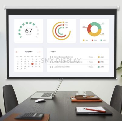 کیفیت صفحه نمایش پروژکتور دستی با قفل خودکار 16:9 120 اینچ کارخانه