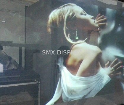 کیفیت 170 Degree transparent rear projection film For Glass Outdoor Projector Screen کارخانه