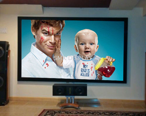 کیفیت پروژکتور سینمای تئاتر ثابت طرح قاب قاب صفحه نمایش پارچه نقره ای 3D برای سینمای خانگی کارخانه