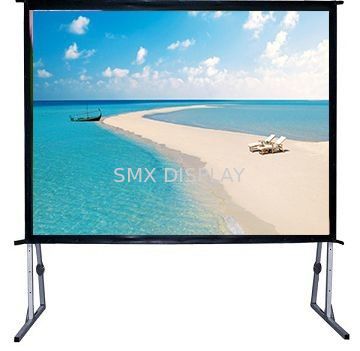 کیفیت 120" Fast Fold Projector Screen With Flight Case / Outdoor Rear Projector Fabric Stand کارخانه
