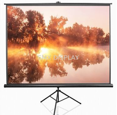 کیفیت Floor Standing Portable Tripod Projection Screens Stand Mobile style کارخانه