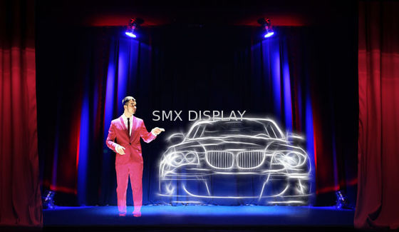 کیفیت Reflective 45 Degree Musion Eyeliner Stage Holographic Touch Foil / Light Reflection Foil کارخانه