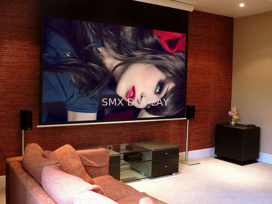کیفیت Remote Control Motorized Projector Screen 3D Fiberglass White Screen Fabric کارخانه