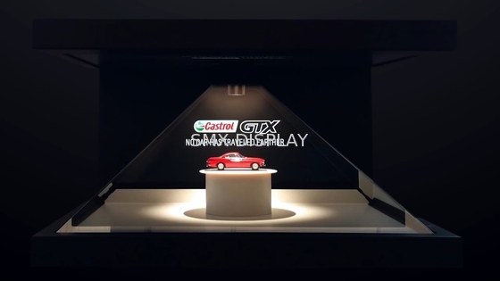 1920X1080 نمایشگر تبلیغاتی LED هرمی پروجکشن هولوگرافی سه بعدی