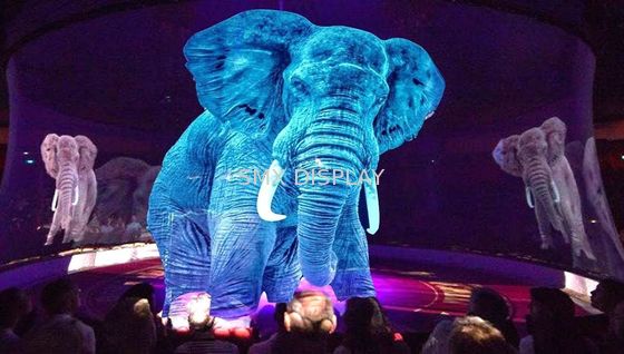 کیفیت پروژکتور صفحه نمایش هولوگرام شفاف Holograohic Projection Scrim For Stage Show کارخانه