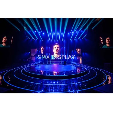 کیفیت صفحه نمایش گاز هولو 3.1 متری، صفحه مشبک هولوگرافیک سه بعدی تصویر شناور در آسمان ایجاد می کند کارخانه