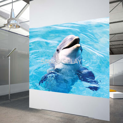 فیلم پروژکتور سفید با کنتراست بالا فیلم پروژکتور هولوگرافیک سه بعدی برای پنجره های فروشگاه