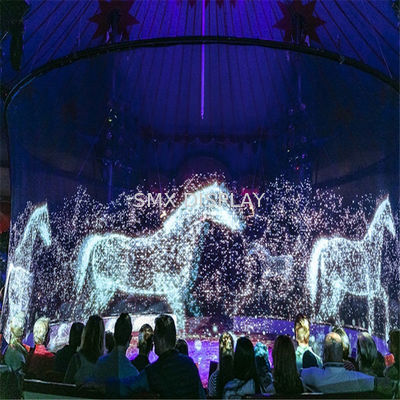 کیفیت صفحه نمایش بزرگ پروژکتور هولوگرام گاوز سفید خاکستری سیاه هولوگرام میش کارخانه