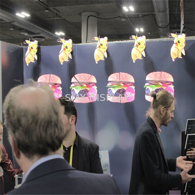 کیفیت ال سی دی آلومینیومی ال ای دی فن 3D ال ای دی هولوگرافی / 3D پروژکتور هولوگرام Ith 175 زاویه دید کارخانه