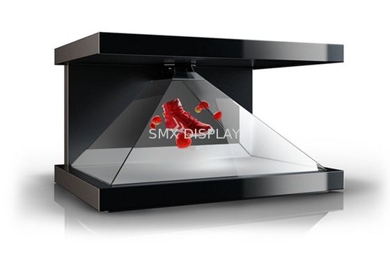 کیفیت 3 Faces Hologram Pyramid Showcase Holographic 3D Display Shopping Mall کارخانه