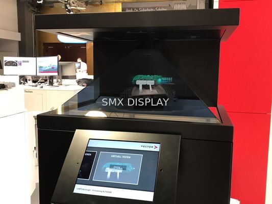کیفیت 22 "هولوگرام نمایشگاه هرم هولوگرام مجازی 3D جعبه هولوگرافی کارخانه