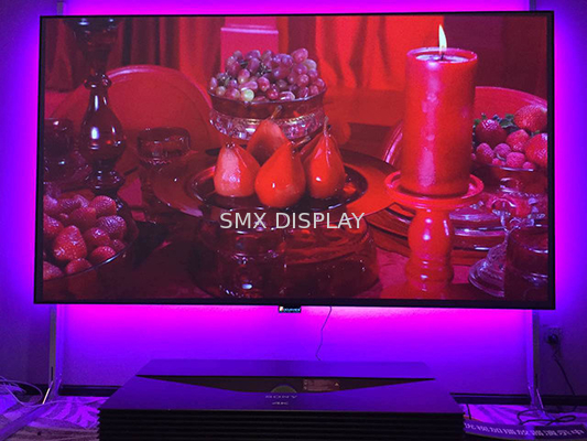 صفحه نمایش قاب Edgeless ثابت، صفحه نمایش پروژکتور دیواری ثابت HDTV 16/9 Format 0.8 Gain