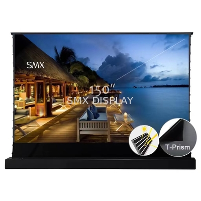 16:9 150 اینچ 4K HD موتور ALR طبقه بالا رفتن پروژکتور صفحه نمایش برای پرتاب بلند پروژکتور خانه تئاتر