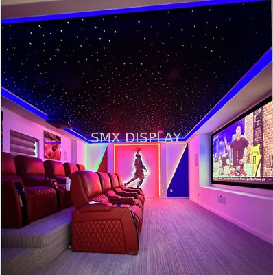 کیفیت 0.75 میلی‌متر PMMA چراغ‌های فیبر نوری ستاره‌ای تصادفی، پانل‌های سقف ستاره‌ای برای سینمای خانگی کارخانه