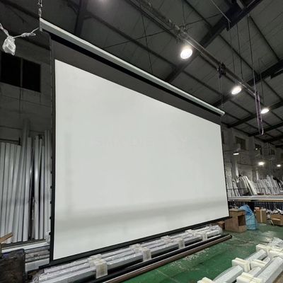 کیفیت 4x3 m High Quality Large Electric Projection Screen/ Motorized Projector Screen Tubular Motor for Projector Screen کارخانه