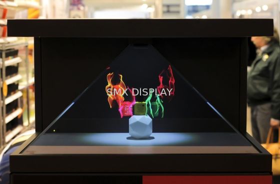 کیفیت 270 درجه Full HD Virtual 3D Hologram Showcase نمایش جعبه نمایشگر جعبه تبلیغات پخش کارخانه
