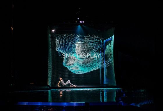 کیفیت صفحه نمایش هولوگرام شفاف / جلو عقب صفحه نمایش پروژکتور Holoflex 30 متر طول کارخانه