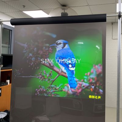 کیفیت Transparent Touch holographic rear projection film Vinyl Fabric Lamination کارخانه