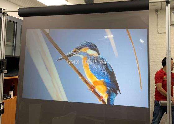 کیفیت High Contrast Mirror Rear Projection Film Self Adhesive for window advertising کارخانه