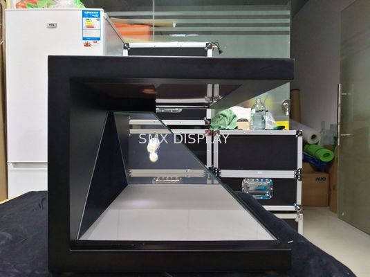 کیفیت HD 1080P 32 اینچ 3D تبلیغاتی هولوگرافی Pyramid Diy برای ساعت، نمایش اسباب بازی کارخانه