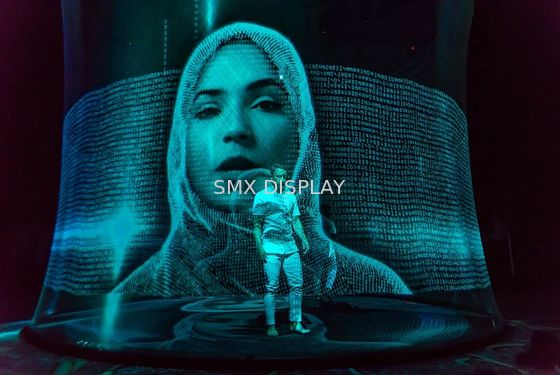 کیفیت صفحه پروجکشن هولوگرافی سه بعدی شفاف Hologram Gauze 50m کارخانه