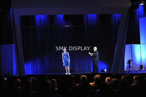 کیفیت Stage 3D Holographic Projection System 100um For Pepper Ghost Hologram کارخانه