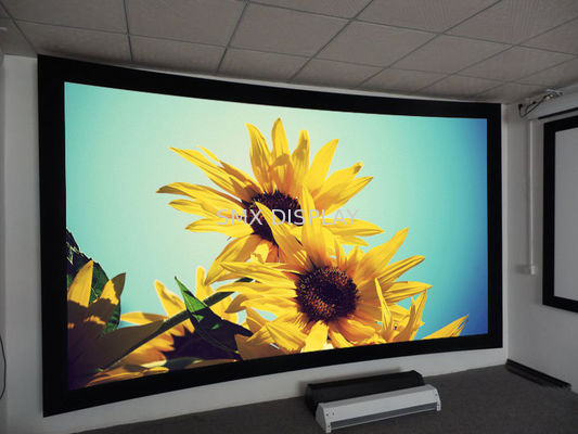 کیفیت صفحه نمایش طرح ریزی شده خمشی 180/360 درجه ، صفحه نمایش طرح ریزی دور صفحه نمایش پروژکتور با بهره بالا کارخانه