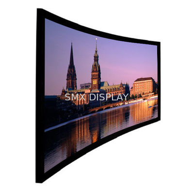 کیفیت صفحه نمایش پروجکشن Ultra HD 4K، صفحه نمایش منحنی 16/9 دیوار نصب برای سینما کارخانه