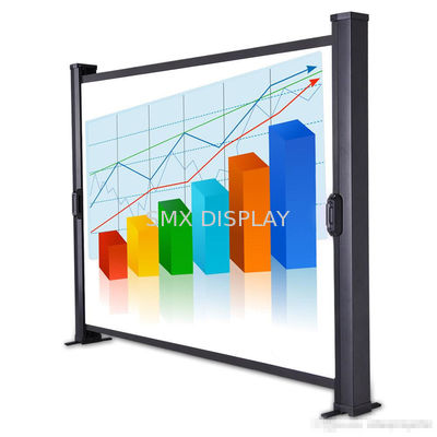 کیفیت 40" Mobile Portable Projection Screens Desktop Portable Projector Screen کارخانه