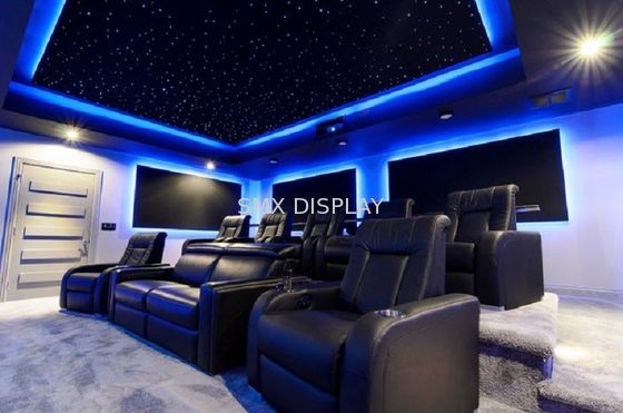 کیفیت پانل های سقف ستاره ای فیبر نوری 110 ولت - 220 ولت رنگ روشن RGB برای سینمای خانگی کارخانه