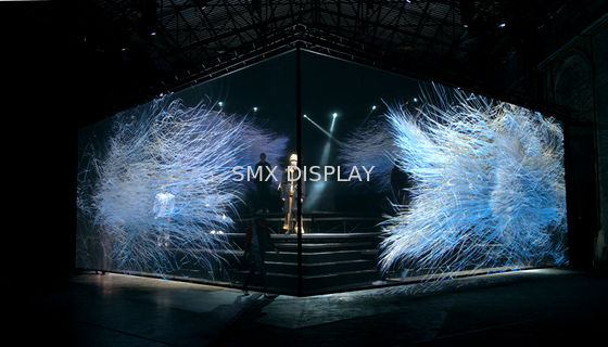 کیفیت مواد پلی آمیدی صفحه نمایش هولوگرافیک گاز هولوگرام پروجکشن سه بعدی شفاف کارخانه