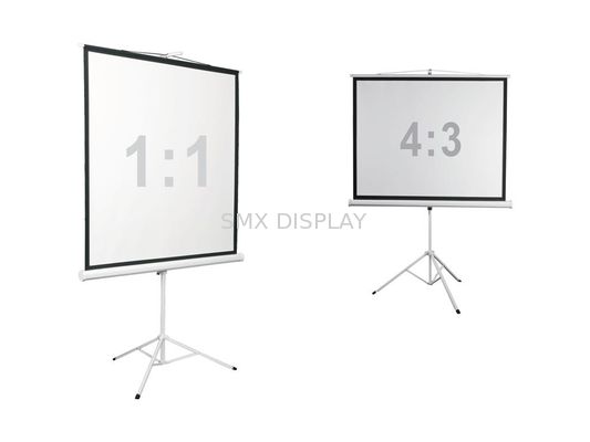 کیفیت صفحه نمایش پروژکتور پایه سه پایه داخلی / خارجی 70 "X70" برای سینمای خانگی کارخانه